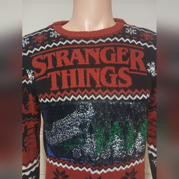 Stranger Things Christmas Sweater Small - Picture 3 of 3